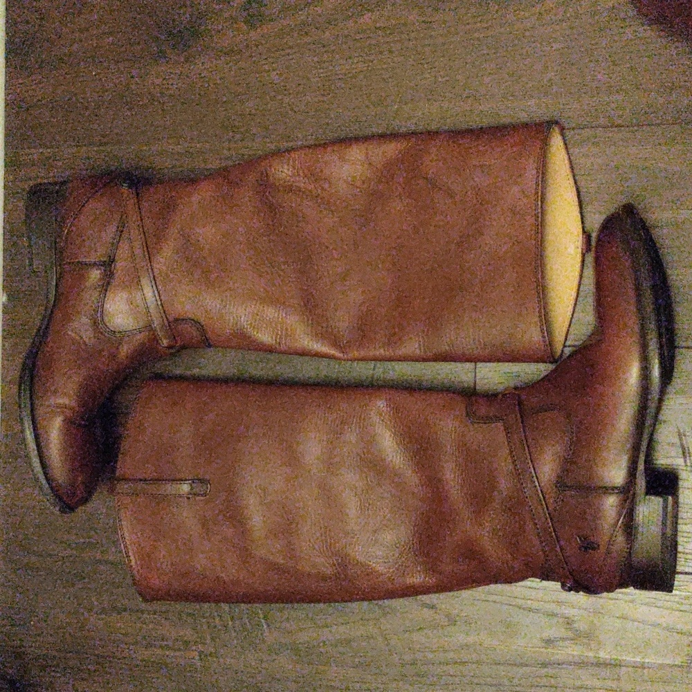 Frye and Co."Lindsay" Redwood Leather Tall Riding Boots #76976 - Picture 2 of 15